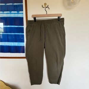 Olive Green Women’s casual cropped Pants